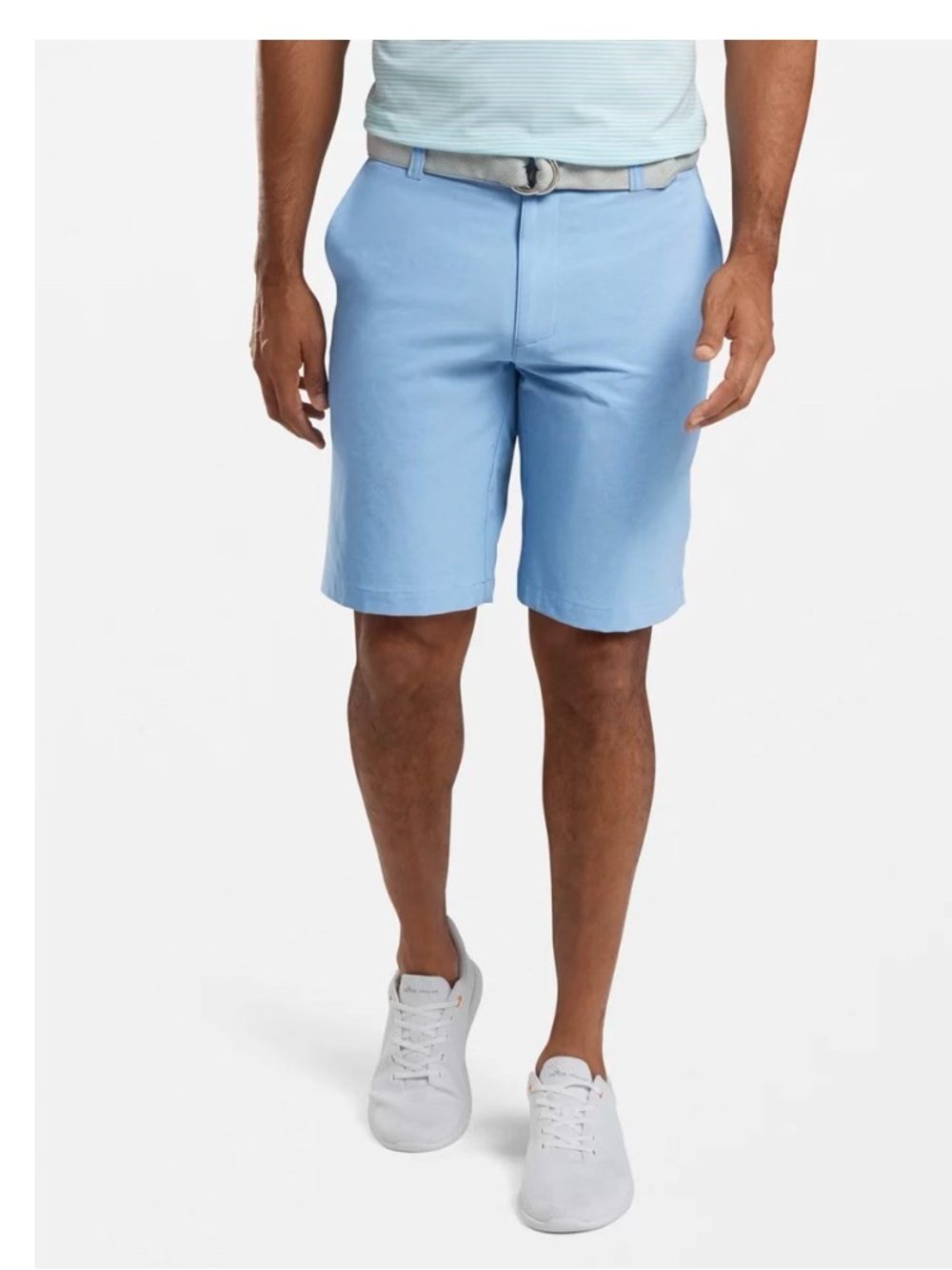 Peter Millar Light Blue Flat Front Shorts